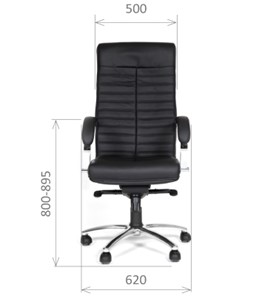 Офисное кресло CHAIRMAN 480 Экокожа премиум черная в Каменске-Уральском - предосмотр 1